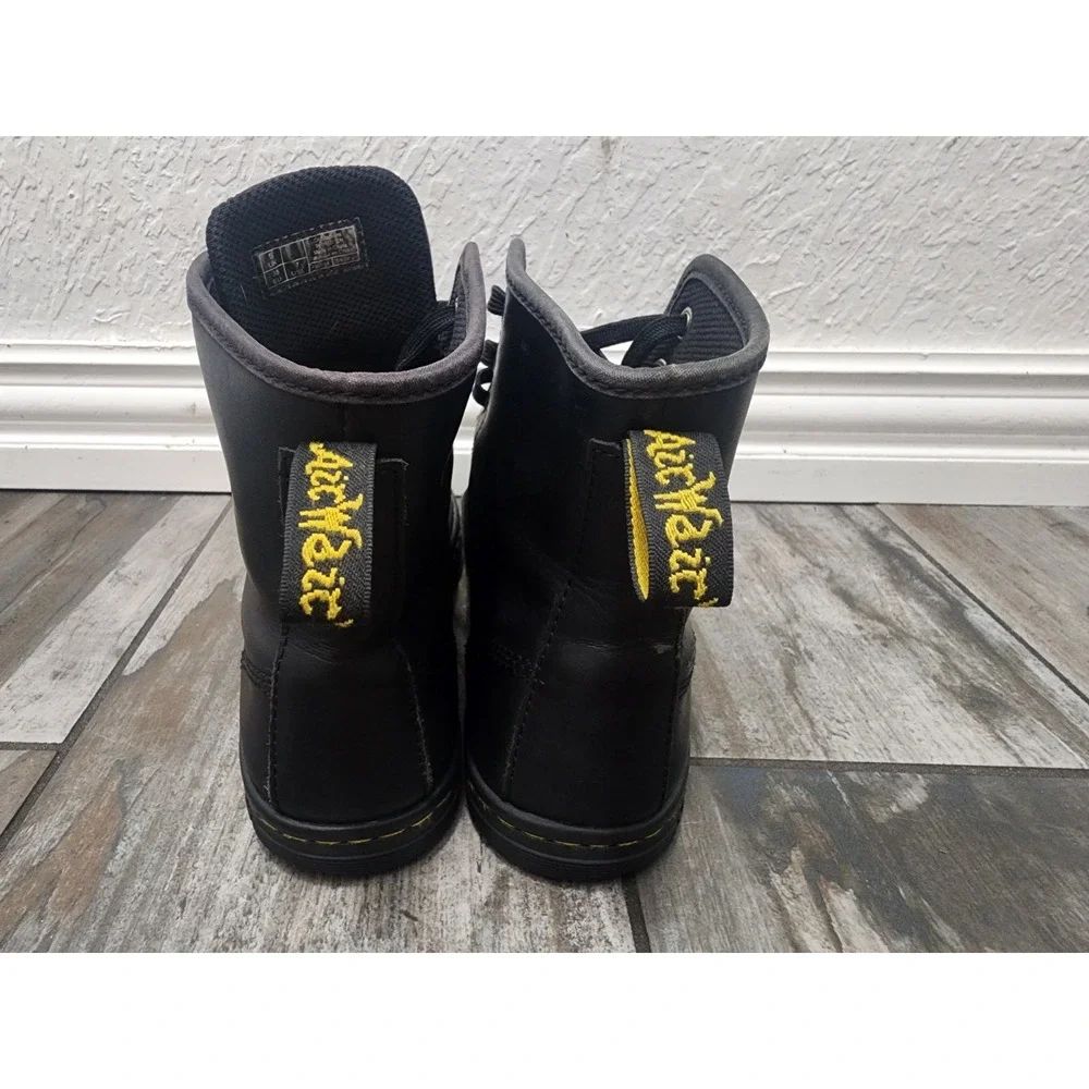 Dr. Martens Women Sheridan Black Leather Lightweight Boots AW004 Sz 7
